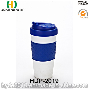 Safe BPA Free Plastic Travel Mug with Snap Lid (HDP-2019)